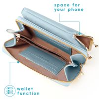 imoshion Vegane Leder-Handytasche Crossbody - Blau