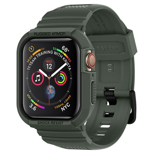 Spigen Rugged Armor™ Pro Case Grün für die Apple Watch 44 mm / 45 mm