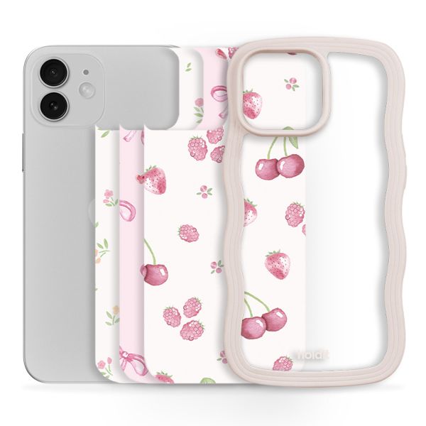 Holdit Print Pack für das Apple iPhone 12 (Pro) - Pink Breeze