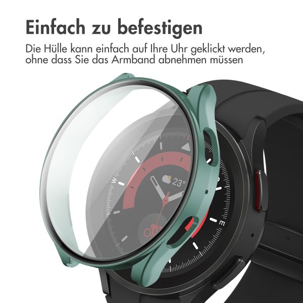 imoshion Full Cover Hard Case für das Samsung Galaxy Watch 5 44 mm - Dunkelgrün