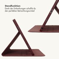 Selencia Croco Klaphülle Samsung Galaxy Tab A11 Plus / A9 Plus - Burgundy