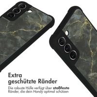 imoshion Design Hülle mit Band für das Samsung Galaxy S22 - Black Marble