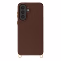 Selencia Rivièra Backcover mit MagSafe mit abnehmbaren Haken Samsung Galaxy A57 (5G) - Choco Brown
