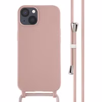 imoshion Silikonhülle mit Band für das Apple iPhone 13 - Sand Pink