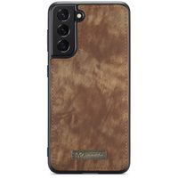 CaseMe Luxuriöse 2-in-1-Portemonnaie-Klapphülle Leder Samsung Galaxy S21