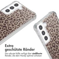 imoshion Design Hülle mit Band Samsung Galaxy S21 FE - Leopard Mood