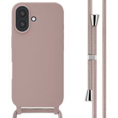 imoshion SilikonHülle mit Band Apple iPhone 16 - Sand Pink