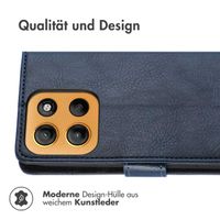 imoshion Luxuriöse Klapphülle Motorola Moto G15 / G15 Power - Dunkelblau