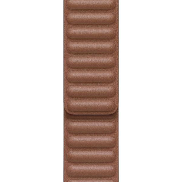 Apple Leather Link für die Apple Watch Series 1-9 / SE - 38/40/41 mm / Series 10 - 42 mm - Größe M/L - Saddle Brown