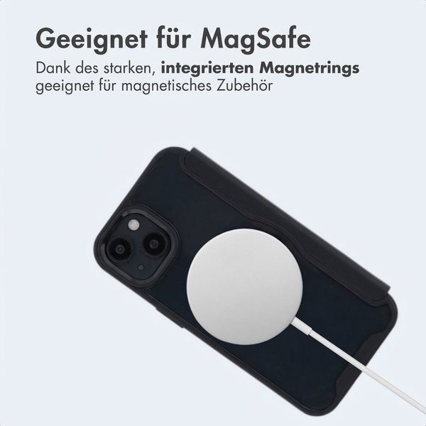 imoshion Transparente Bookcase mit MagSafe Apple iPhone 14 / 13 - Schwarz