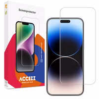 Accezz Screen Protector aus gehärtetem Glas für das Apple iPhone 15 / 15 Pro / 16