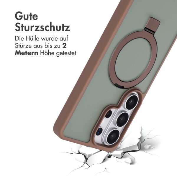 Accezz Ring Stand Backcover mit MagSafe Samsung Galaxy S26 Ultra - Braun