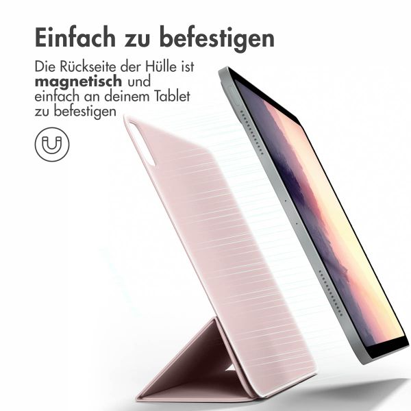 imoshion Magnetic Klapphülle Apple iPad Pro 12.9 (2022) / Pro 12.9 (2021) / Pro 12.9 (2020) - Rosa