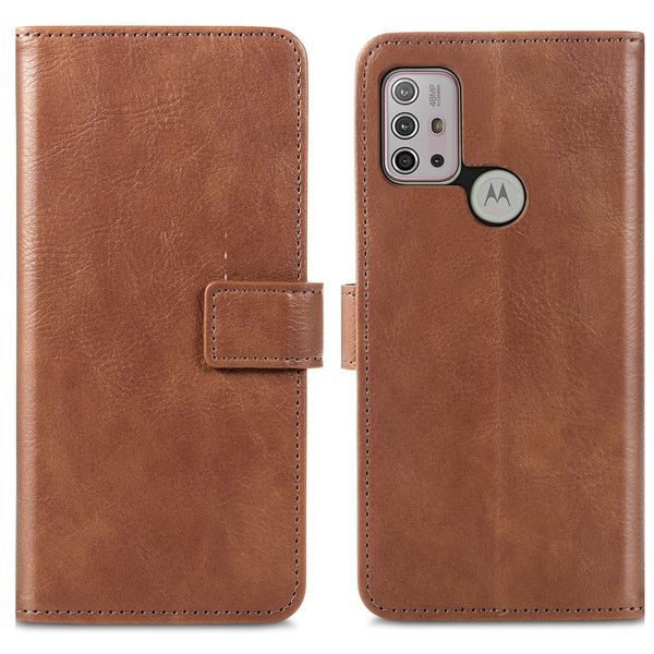 imoshion Luxuriöse Klapphülle Motorola Moto G30 / G20 / G10 (Power) - Braun