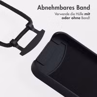 imoshion Color Backcover mit abnehmbarem Handykette und MagSafe Apple iPhone 15 Pro - Schwarz