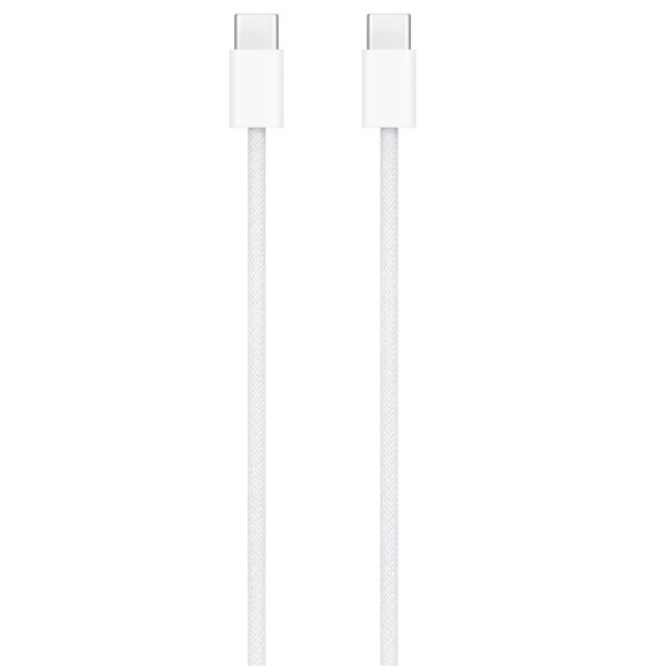 Apple ﻿Geflochtenes USB-C auf USB-C-Ladekabel – 1 Meter – Weiß