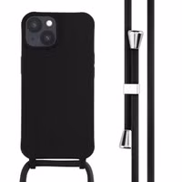 imoshion Silikonhülle mit Band für das Apple iPhone 14 - Schwarz