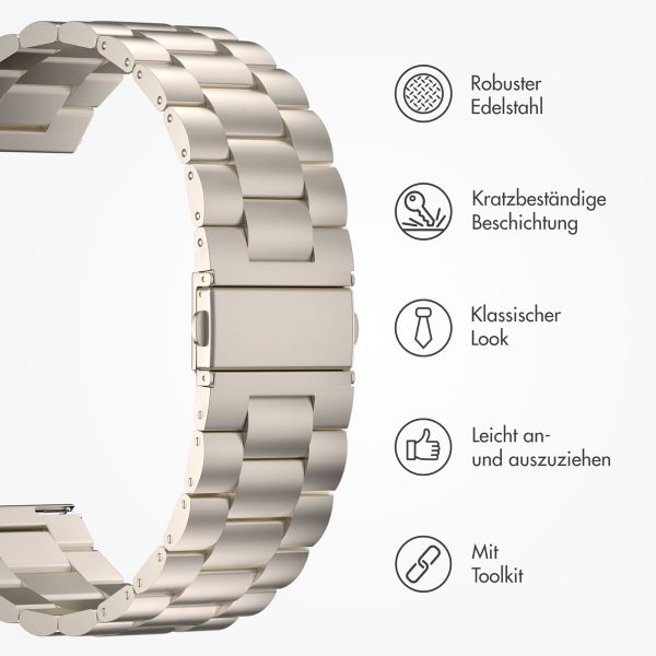 imoshion Edelstahlarmband -   Universelle 22 mm Anschluss - Starlight