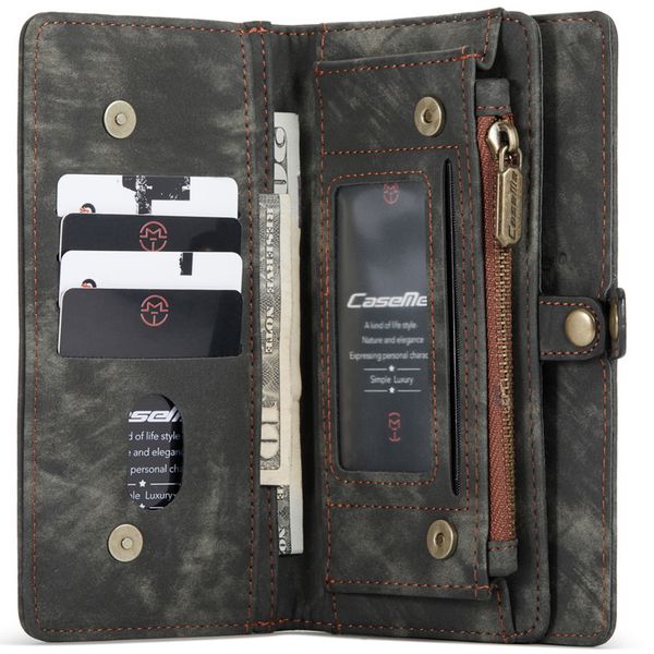 CaseMe Luxuriöse 2-in-1-Portemonnaie-Klapphülle Leder iPhone 12 Mini