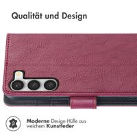 imoshion Luxuriöse Klapphülle Samsung Galaxy S23 - Bordeaux