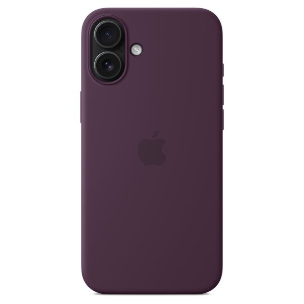 Apple Silikon-Case MagSafe für das iPhone 16 Plus - Plum