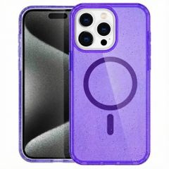imoshion Sparkle Back Cover mit MagSafe Apple iPhone 15 Pro - Glitzer Violett