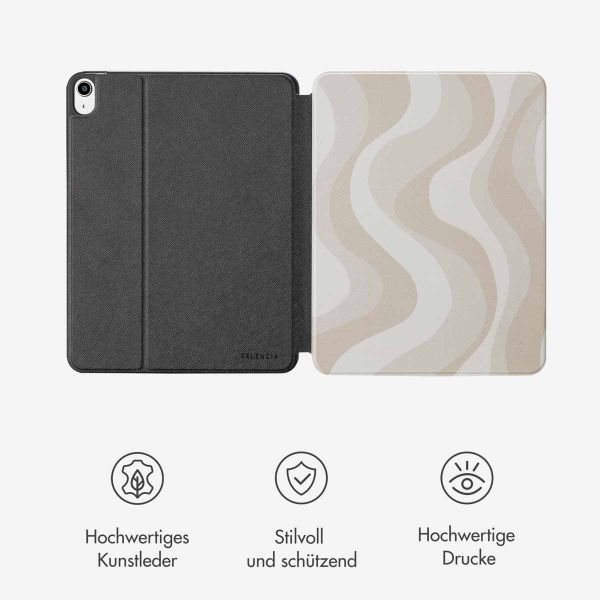 Selencia Vivid Klapphülle Apple iPad Air 11 Zoll (2025) M3 / (2024) M2 / Air 5 (2022) / Air 4 (2020) - Desert Waves Beige