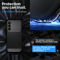 Spigen Rugged Armor™ Case für das Samsung Galaxy A25 (5G) - Matte Black