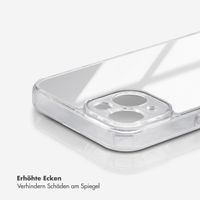 Selencia Mirror Back Cover Apple iPhone 14 - Silber