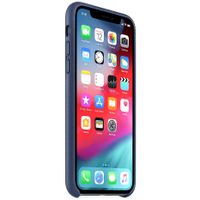 Apple Leder-Case Dunkelblau für das Apple iPhone Xs Max