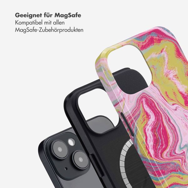 Selencia Vivid Rückabdeckung mit MagSafe Apple iPhone 14 - Marble Pink