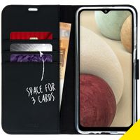 Accezz Wallet TPU Klapphülle Samsung Galaxy A12 - Schwarz