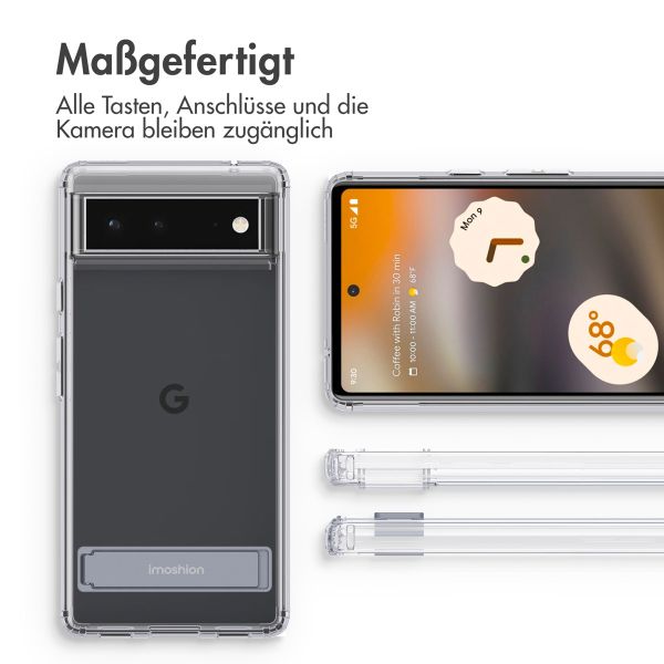 imoshion ﻿Back Cover mit Ständer für das Google Pixel 6a - Transparent