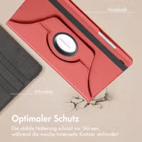 imoshion 360° drehbare Klapphülle Samsung Galaxy Tab A11 - Rot