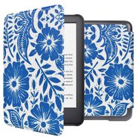imoshion Design Slim Hard Case Klapphülle Amazon Kindle (2024) / Amazon Kindle (2022) 11th gen - Flower Tile