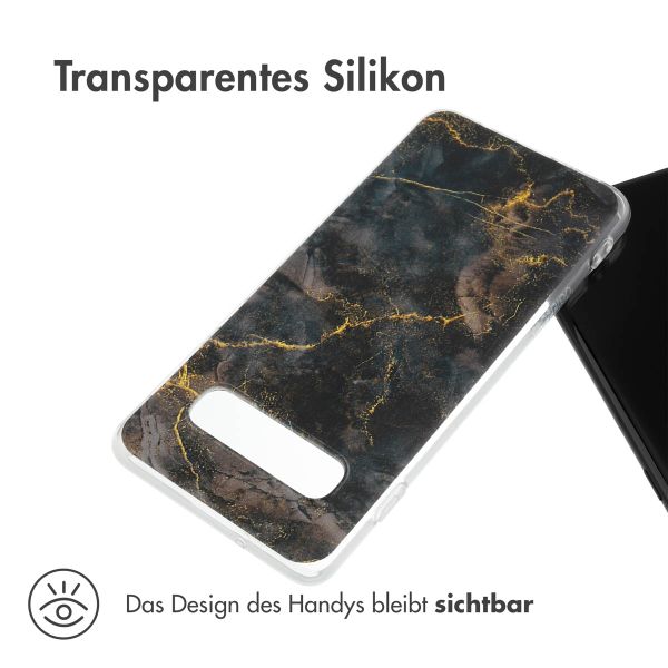 imoshion Design Hülle Samsung Galaxy S10 - Black Marble