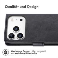 imoshion Luxuriöse Klapphülle Apple iPhone 18 Pro Max / 17 Pro Max - Schwarz