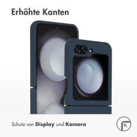 Accezz Liquid Silikoncase Samsung Galaxy Z Flip 5 - Dunkelblau