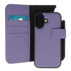 Herausnehmbare 2-in-1 Luxus-Bookcase Apple iPhone 16 - Violett
