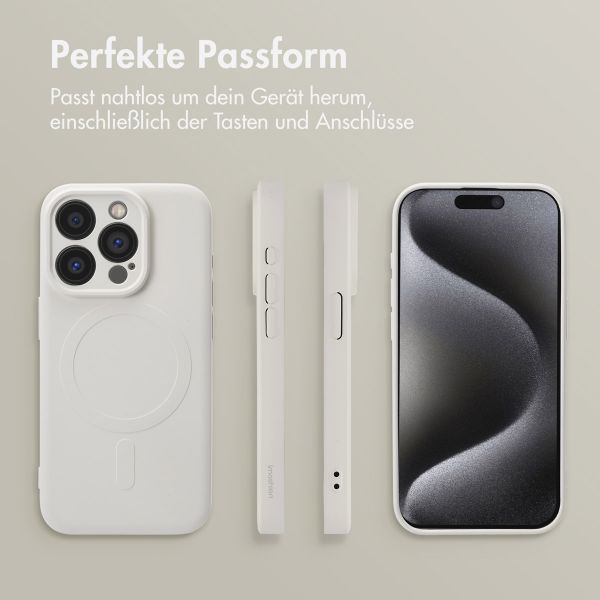 imoshion Color Back Cover mit MagSafe Apple iPhone 15 Pro - Beige