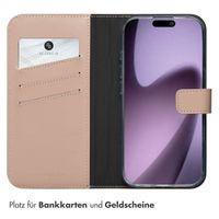 Selencia Echtleder Klapphülle Apple iPhone 17 - Dusty Pink