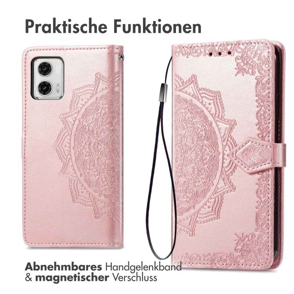 imoshion Mandala Klapphülle Motorola Moto G73 - Rosé gold
