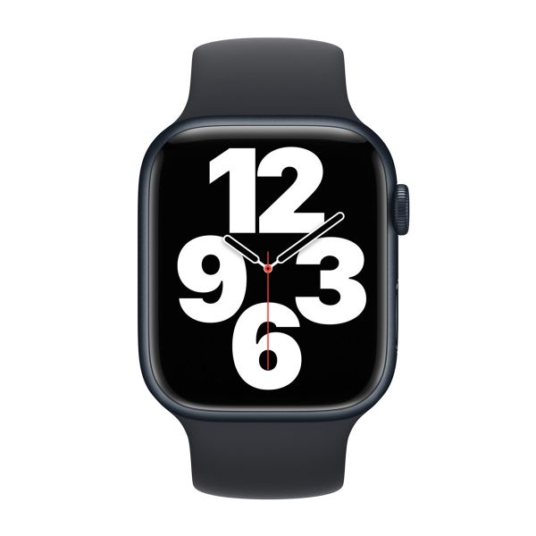 Apple Silikon Solo Loop für das  Apple Watch | 44/45/46/49 mm - Größe 9 - Midnight
