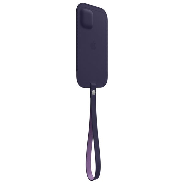 Apple Ledersleeve MagSafe für das Apple iPhone 12 (Pro) - Deep Violet