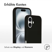 Accezz Liquid Silikoncase mit MagSafe iPhone 16 - Schwarz