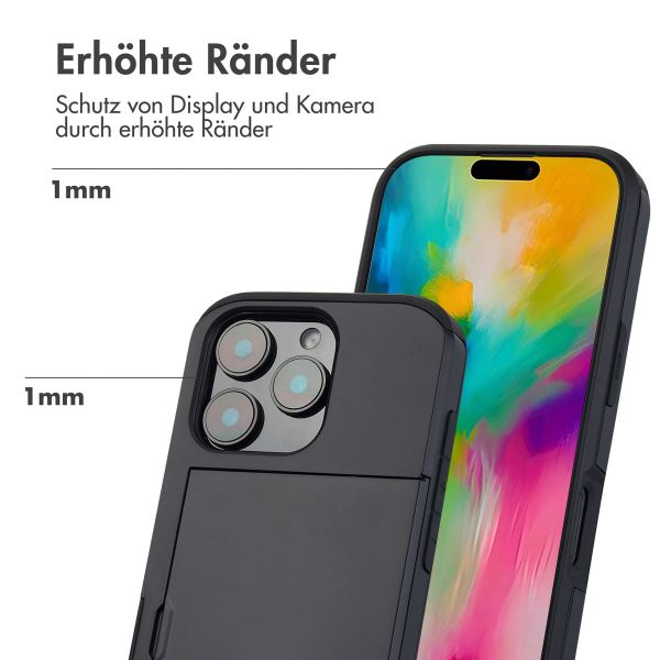imoshion Backcover mit Kartenfach Apple iPhone 16 Pro - Schwarz