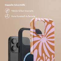 Selencia Vivid Tough Back Cover MagSafe für das Apple iPhone 16 Pro Max - Modern Bloom Pink