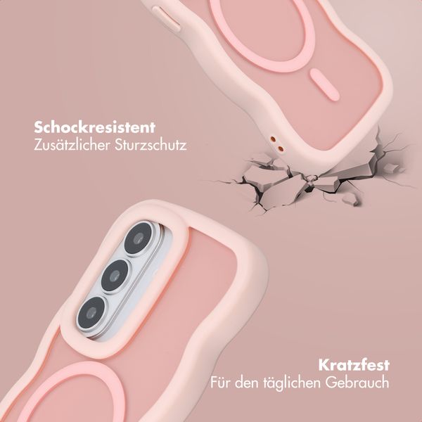 Selencia Wavy Backcover mit MagSafe Samsung Galaxy S26 - Soft Pink