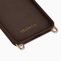 Selencia Rivièra Backcover mit MagSafe mit abnehmbaren Haken Samsung Galaxy A37 (5G) - Choco Brown