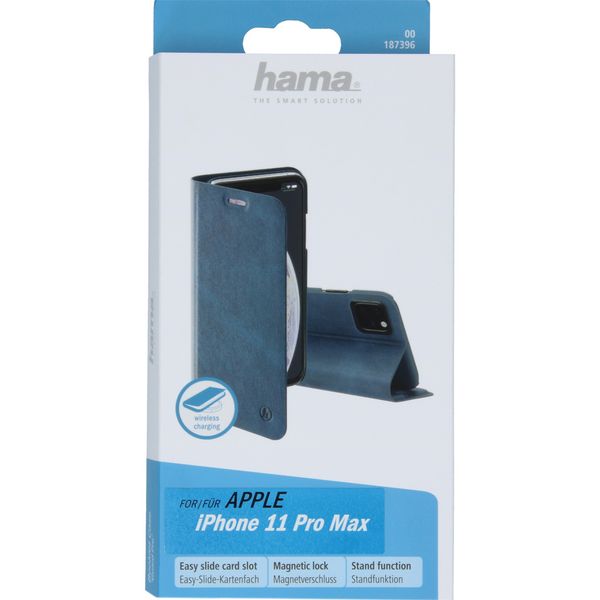 Hama Guard Klapphülle Case Blau für das iPhone 11 Pro Max